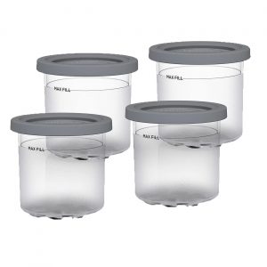 Ninja XSK4PINTEUUK transparent | Dessert-Beh?lter | Sp?lmaschinengeeignet | Kompatibel mit: NC300EU | 4 Dessert-Beh?lter mit Deckel | dieTechnik.de