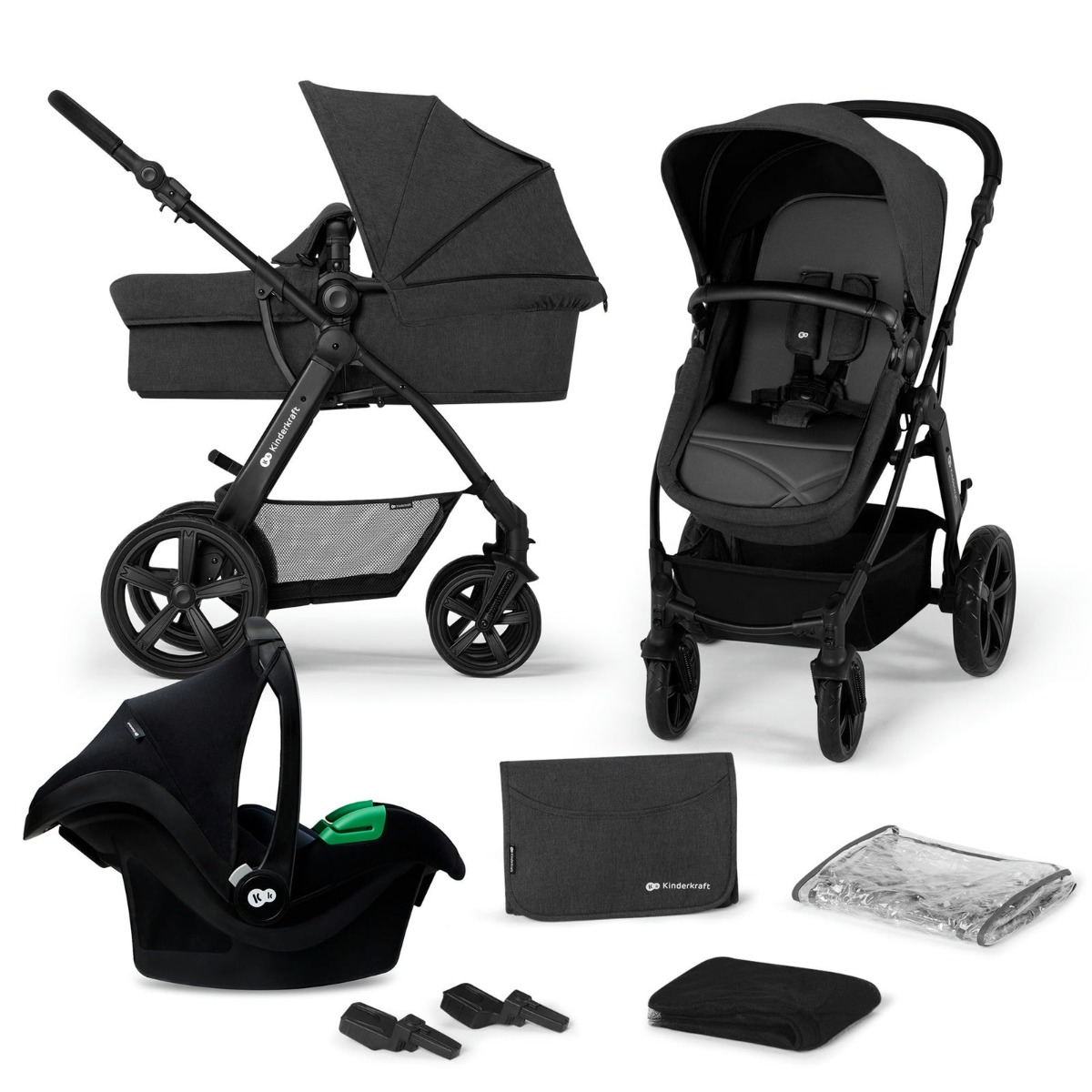 Kinderwagen 3in1 MOOV CT schwarz | Kinderkraft