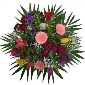 echter Blumenstrauß – Geburtstag mit roten Rosen | Flora Trans