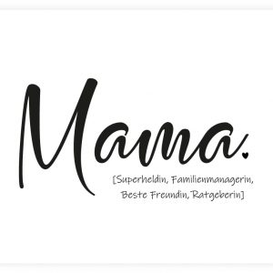 Postkarte | “Mama (Superheldin, Familienmanagerin….“ | Donari