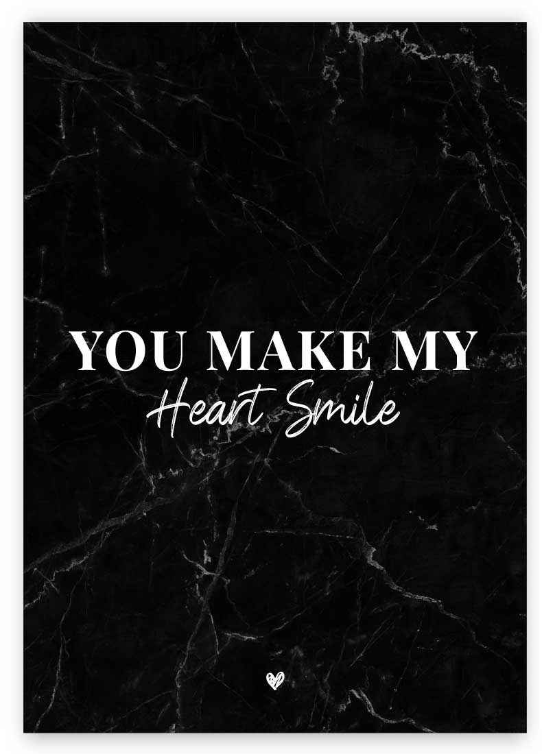 Postkarte | “You make my heart smile“ | Donari