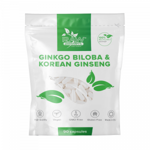 Ginkgo Biloba 3000mg & Korean Ginseng 1000mg 90 Kapseln | rawpowders.de