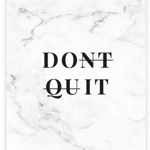 Postkarte | “Don ́t quit“ | Donari