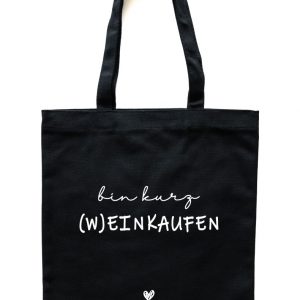 Donari Baumwolltasche – Bin kurz (W)einkaufen | Donari