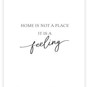 Postkarte | “Home is not a place it is a feeling“ | Donari
