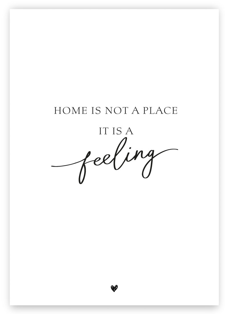 Postkarte | “Home is not a place it is a feeling“ | Donari