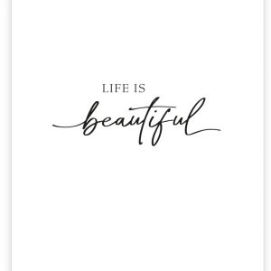 Postkarte | “Life is beautiful“ | Donari