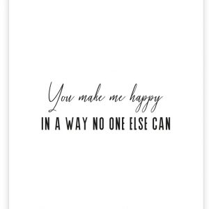 Postkarte | You make me happy in a way no one else can | Donari