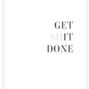 Postkarte | Get Shit done | Donari