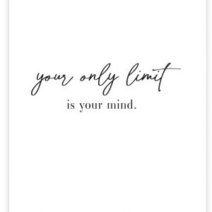Postkarte | Your only limit is your mind. | Donari