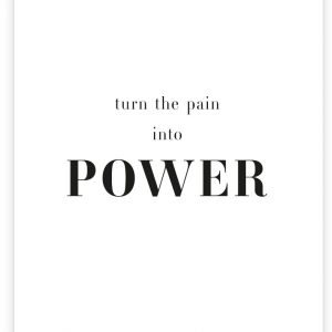 Postkarte | Turn the pain into power. | Donari