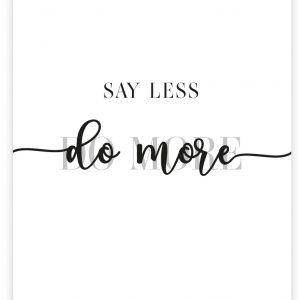 Postkarte | say less do more. | Donari