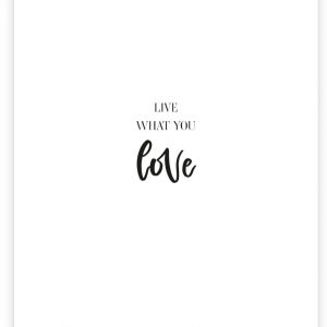 Postkarte | Live what you love | Donari