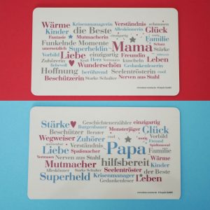 Frühstücksbrettchen Mama und Papa | WOLL Onlineshop