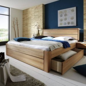 Easy Sleep Schubkastenbett 200648 in Kernbuche massiv – in 4 Größen lieferbar | massive-naturmoebel