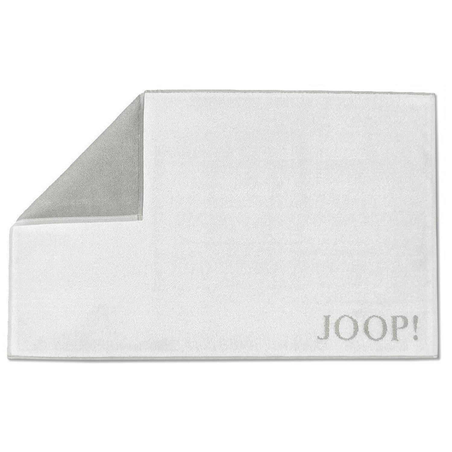 Joop! Badematte Duschvorleger Badvorleger 1600-067 Weiß Silber 50x80 | Bettenhaus-Breuer