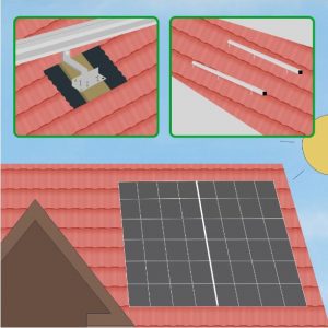 PV Modulhalterung für Ziegeldach (2 Module) | DealClub