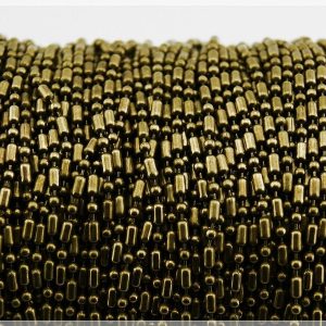 2 m längliche Kugelkette in antik Bronze 2,5 mm | vintageparts.eu