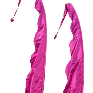 DEKOVALENZ – Balifahne WAVE, Stoff ohne Stange, versch. Farben+Längen 5 Meter, purpur | DEKOVALENZ