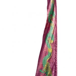 DEKOVALENZ – Drachenfahnen-Stoff DRAGON mit herzförmiger Spitze, versch. Farben 5 Meter, weinrot | DEKOVALENZ