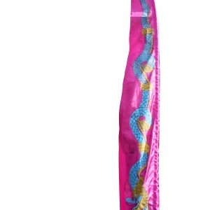 DEKOVALENZ – Drachenfahnen-Stoff DRAGON mit herzförmiger Spitze, versch. Farben 5 Meter, purpur | DEKOVALENZ