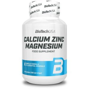Biotech USA – Calcium Zinc Magnesium 100 Tabletten | bodyshop3000.de