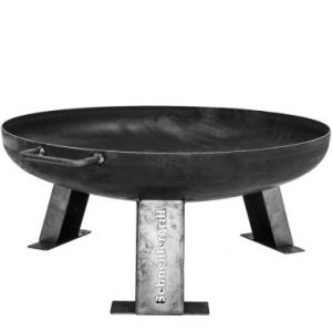Feuerschale rund mit Beinen für Garten, Terrasse – 100cm | Schwenkgrill Shop