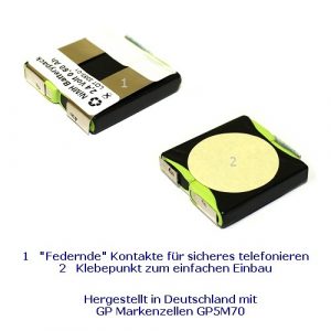 Ersatz Akku Philips I600 DECT 9600 015 07001 Sopho iS Mobile | Akkuwelt