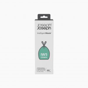 Joseph Joseph IW5 40 L Passgenaue Abfallbeutel, 20 Stück, One size, Grau | Joseph Joseph