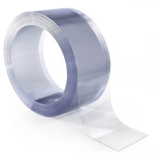 PVC Lamellen Streifenvorhang 2mm Lamellenvorhänge transparent B-20cm 100 x 20cm | tischschutz