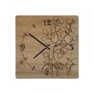 3D-Uhr Motiv “Linde” 40cm x 40cm | Wohndesignplus