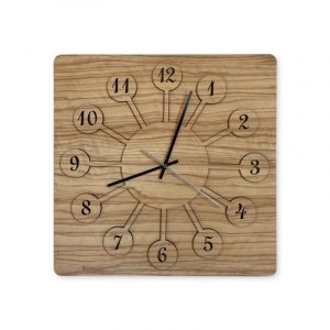 3D-Uhr Motiv “Rosette” 40cm x 40cm | Wohndesignplus