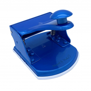 Locher mit Anschlagschiene, Himmelblau | Kornet und Hahn