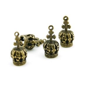 4 Kronen, 3D in vintage Bronze | vintageparts.eu