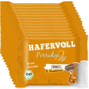 HAFERVOLL Porridge 2 Go Erdnuss & Nussmuss, 13er Pack | Motatos DE
