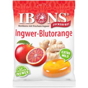 IBONS 2 x Ingwer-Blutorange Bonbons zuckerfrei | Motatos DE