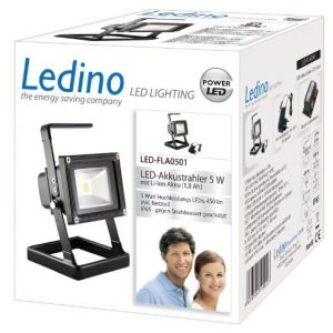 Ledino LED-Akkustrahler 5 W Li-Ionen Akku | fiduciashop