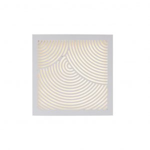 LED Wandaußenleuchte weiß Nordlux Maze Bended 700lm 3000K 18x18cm | CHT Onlineshop