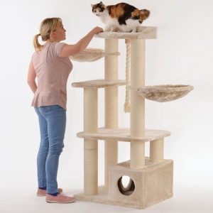 Silvio Design XXL Katzenbaum ‘Enya’, beige | Pflanzen Kölle