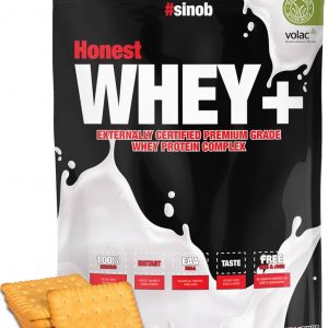 Sinob Eiweiß Honest Whey+ Protein 820g Beutel | bodyshop3000.de