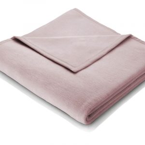 Biederlack Wohndecke Kuscheldecke 150×200 Lotus rosa uni 728920 | Betten Hofmann