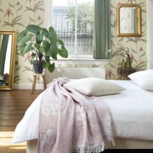 Biederlack Sommer Plaid Heimdecke Wohndecke 130×180 cm Awakening rosa 730183 | Betten Hofmann