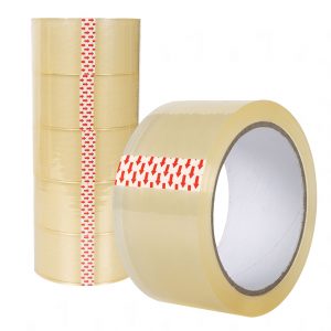 Klebeband Paketband Packband BOPP 66m x 48mm Transparent 6er oder 36er Rollen Set 6 Stück | Gummimatte.Online