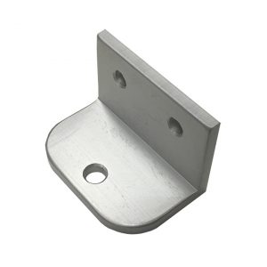 Aluminiumwinkel 45x30x30x4 eloxiert mit Bohrungen | Gartentorschliesser