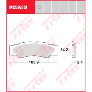 TRW Brake pads, and shoes for motorcycles, MCB927RSI Sinter offroad | RAD