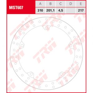 TRW Brake disc, discs for motorcycles, MST607 | RAD