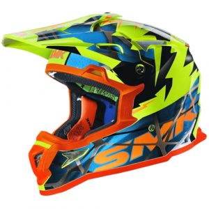 SMK Allterra Fulmine MX, Motocross helmet, Yellow Red | RAD