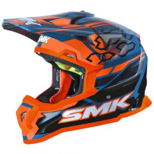 SMK Allterra Tribou MX, Motocross helmet, Red Blue | RAD