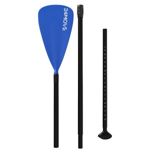 24MOVE SUP Einzelpaddel für Paddleboards und Kajaks, Stechpaddel für Stand-Up Board blau | TroniTechnik