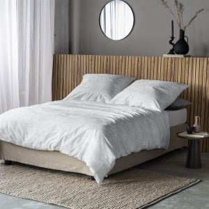 Irisette Biber Bettwäsche Koala 8544-11 Unifarben Grau 135×200 | Bettenhaus-Breuer